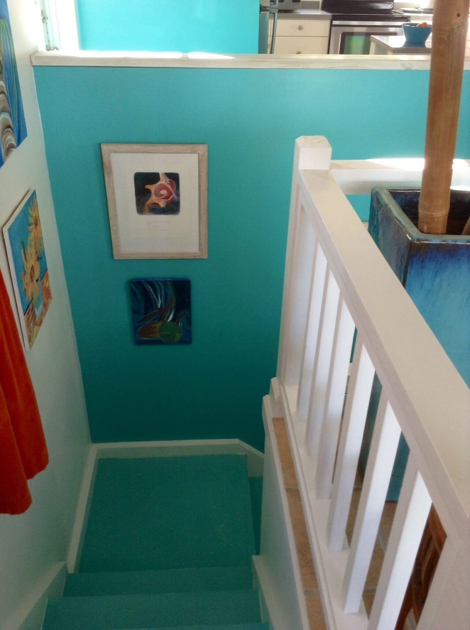 Down to the bedrooms!