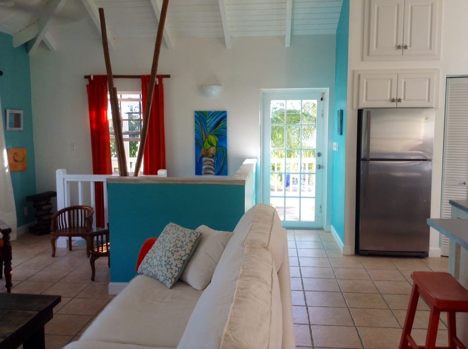 Our front door entrance on the second floor...open concept living space!