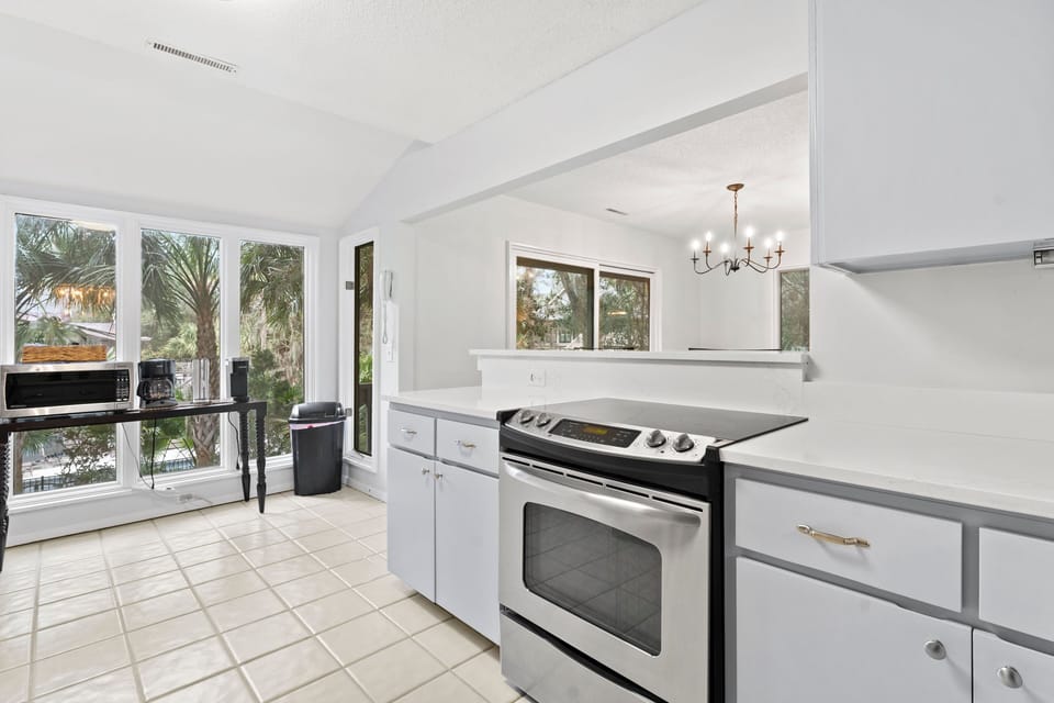 Kitchen just off dining
