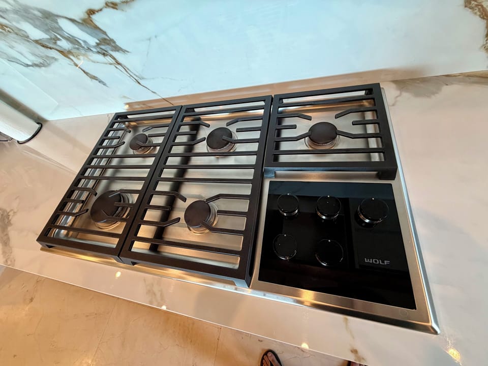 All brand new high end appliances like Wolf.