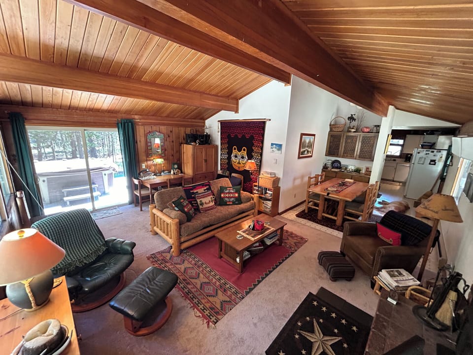 Living and dining areas
