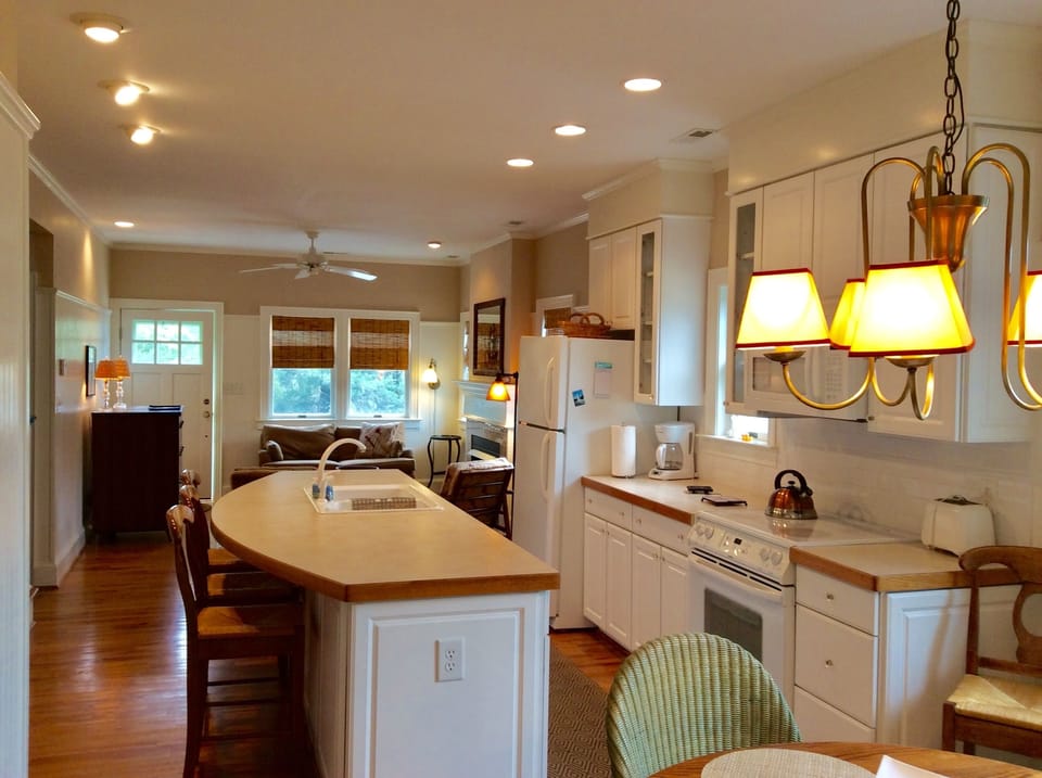 The open floor plan from offers a great space to enjoy your vacation.