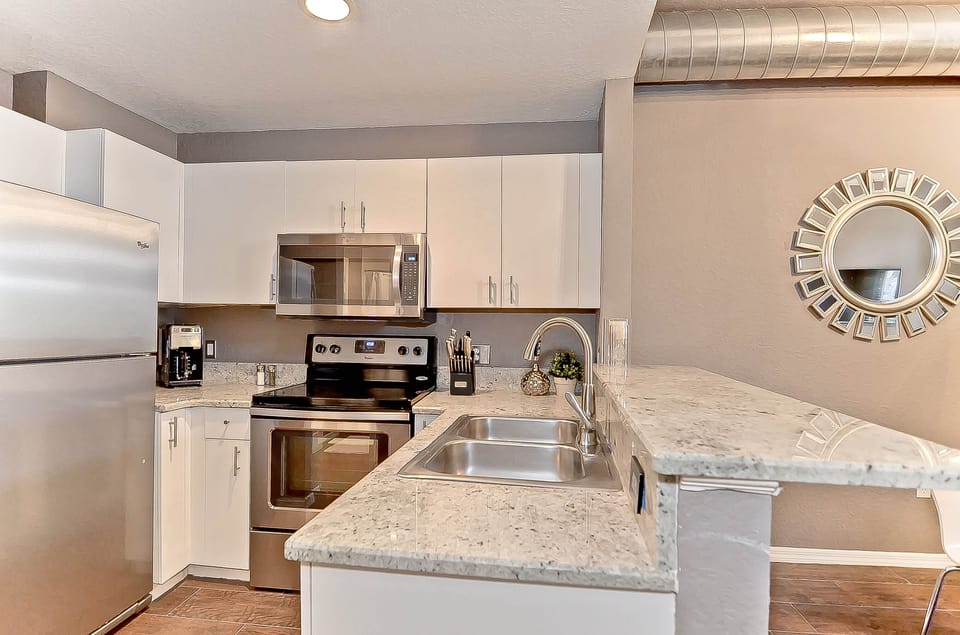 Brand new stainless steel appliances 