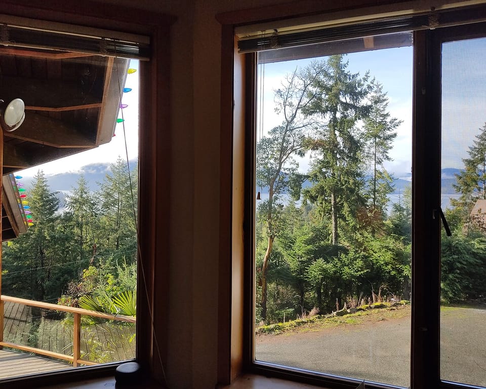 An attempt to capture the view from the 2nd bedroom.