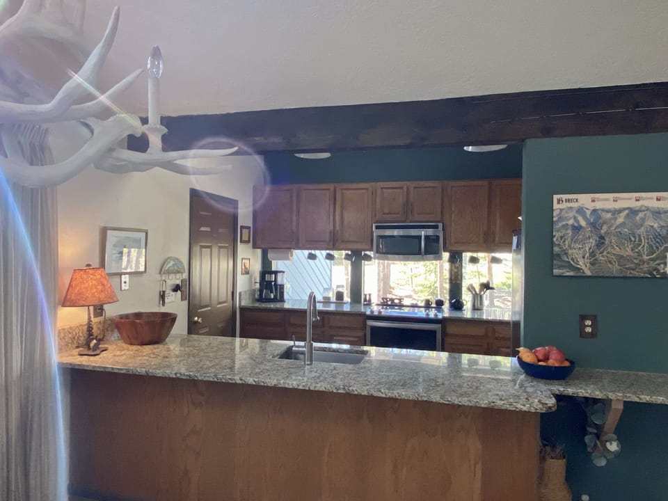 Kitchen, view from Dining room