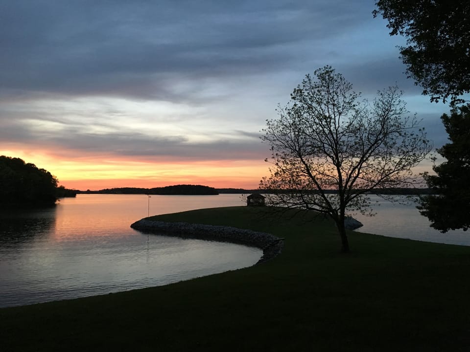 Sunset view from our home