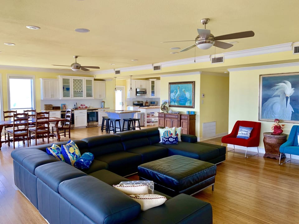 Open concept living.