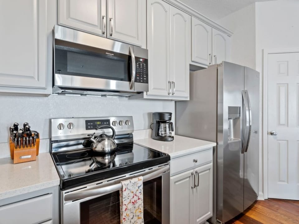 Kitchen with new cabinets and appliances