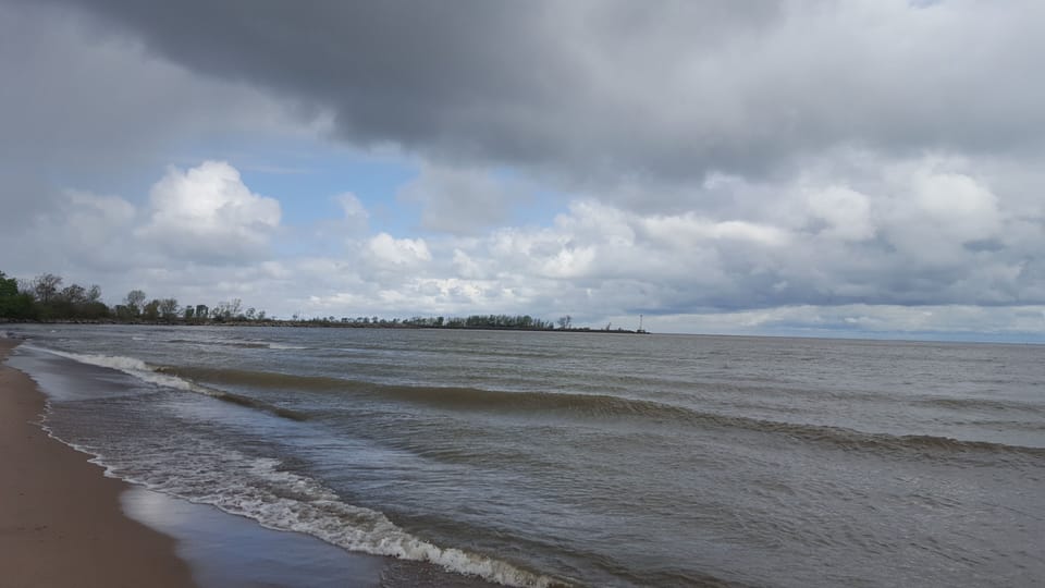 watching the storms over the water is wonderful!