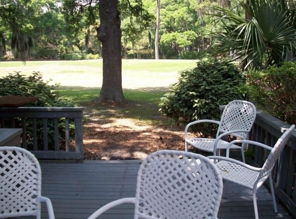 Back deck - View of the 18th Tee