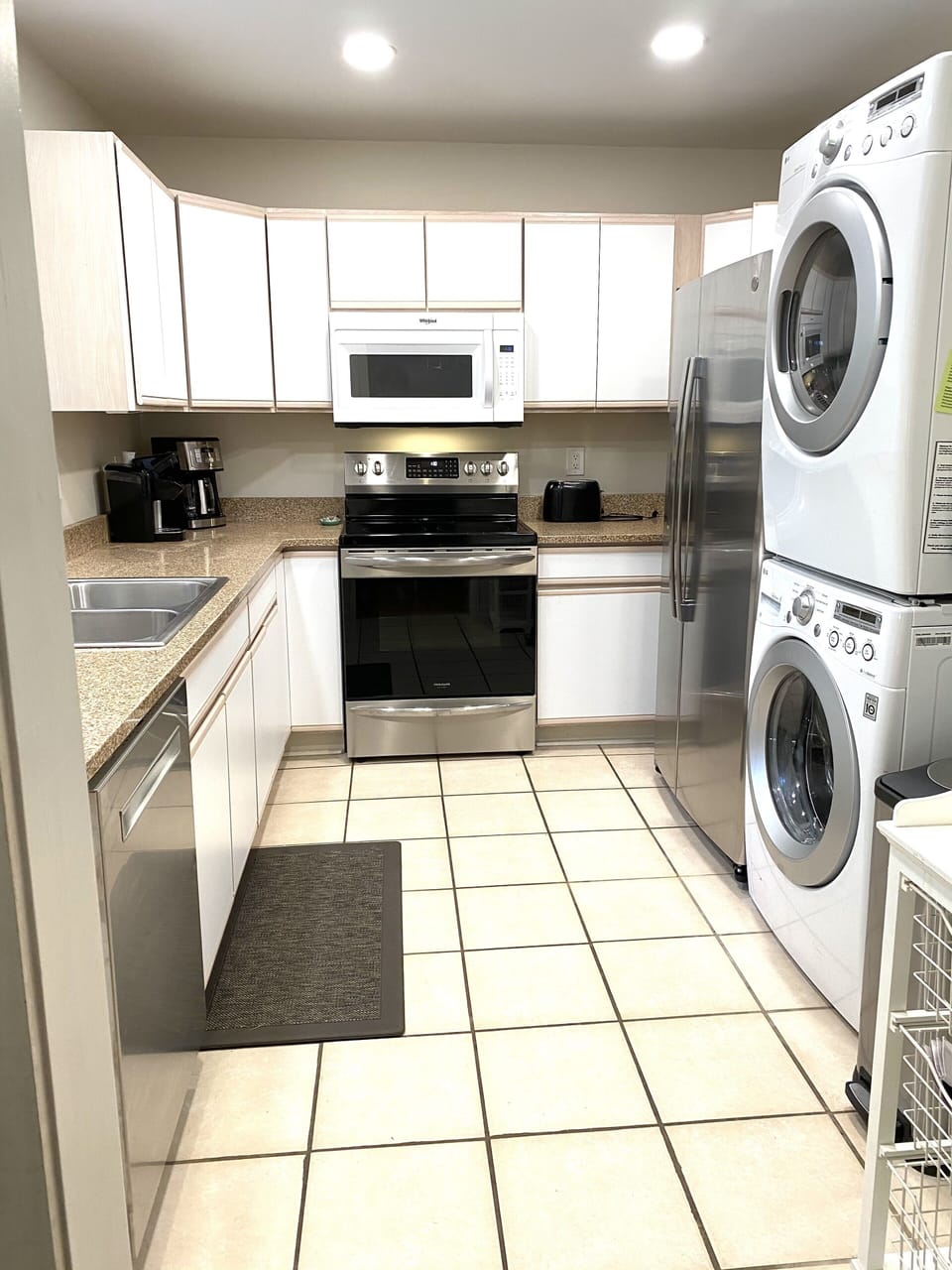 Kitchen with new appliances 