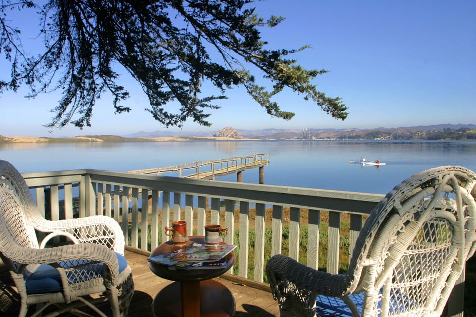 Just imagine your morning coffee or afternoon wine from this private deck.