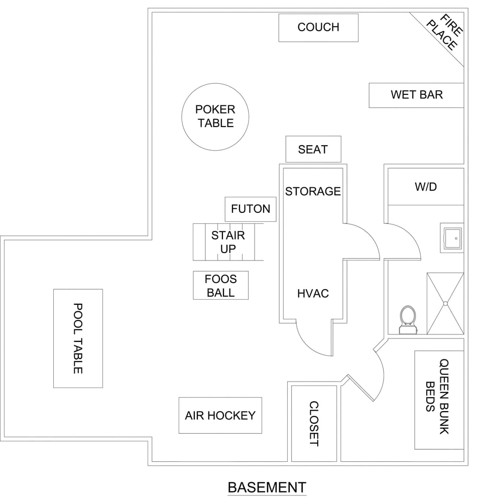 Floor plan – walkout basement