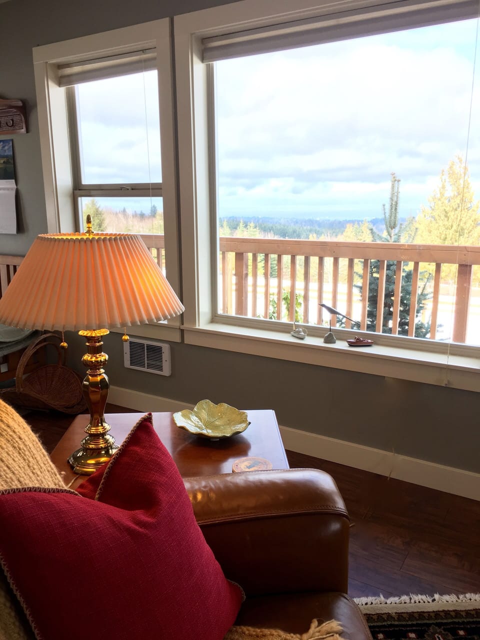 Cloud watching from the   couch.