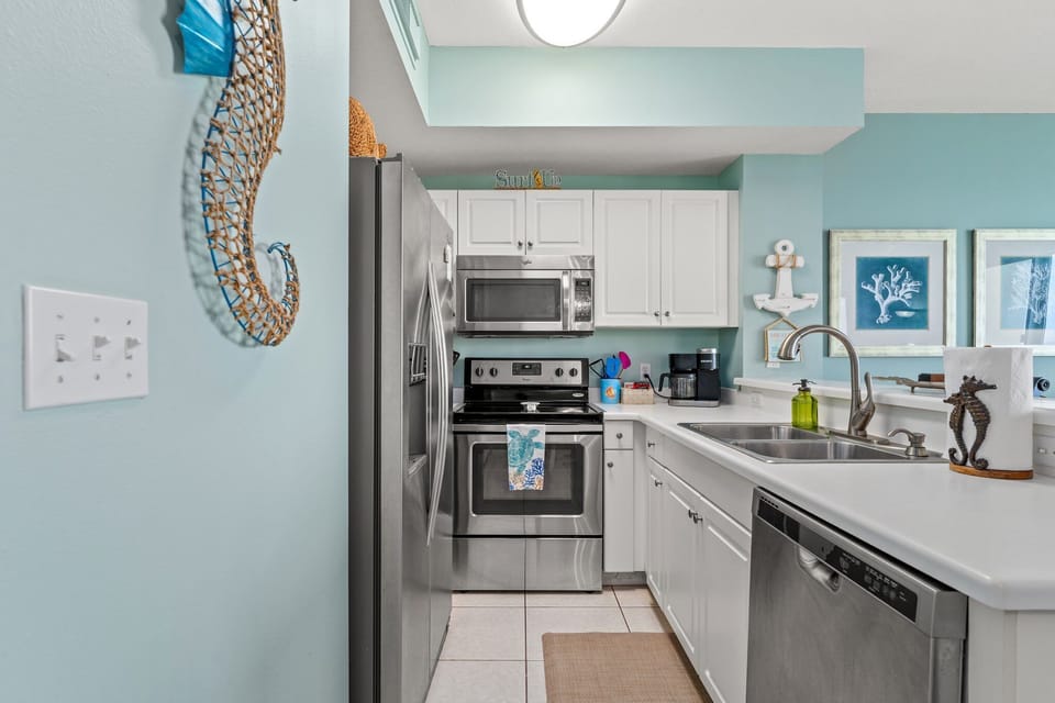 Stainless Appliances! Freezer with Ice Maker! Blender, Crock pot and much more!