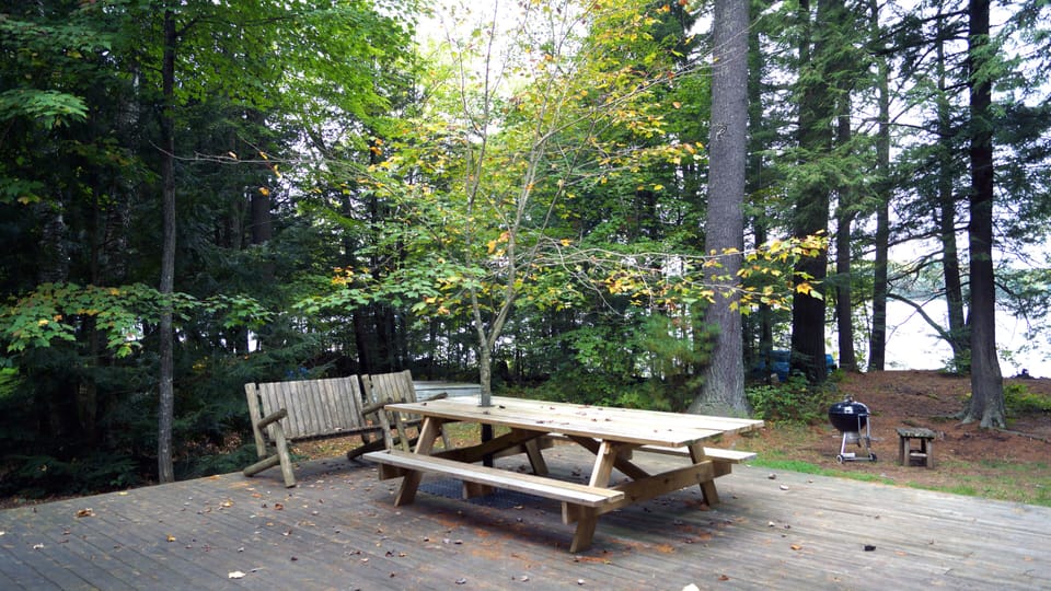 Picnic Table on the Deck