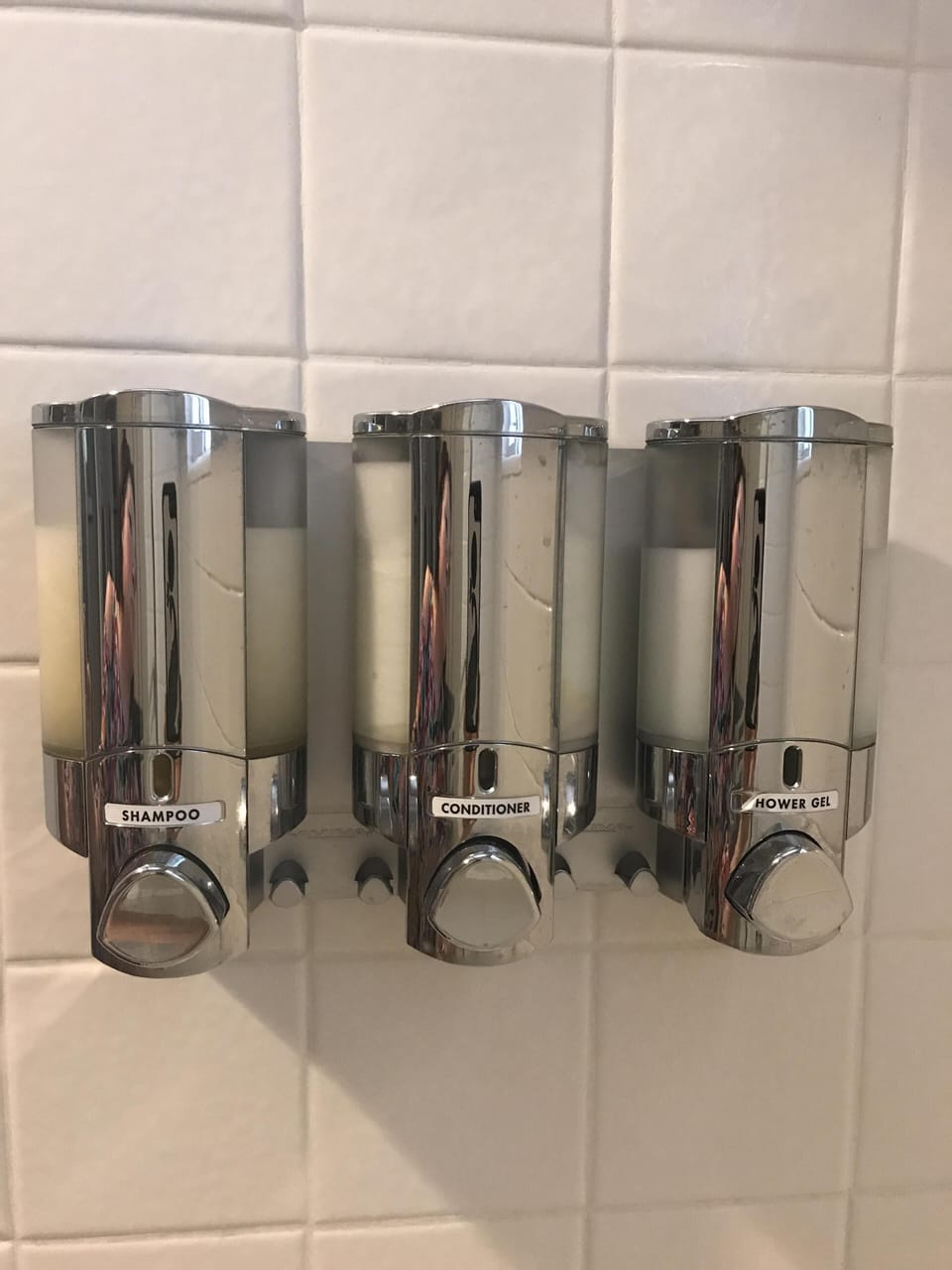 We provide shampoo, conditioner, and body soap. 