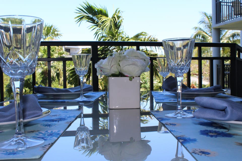 Dinning on the Balcony