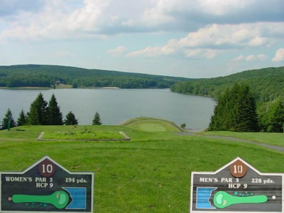 View from 10th tee, next to lodge.