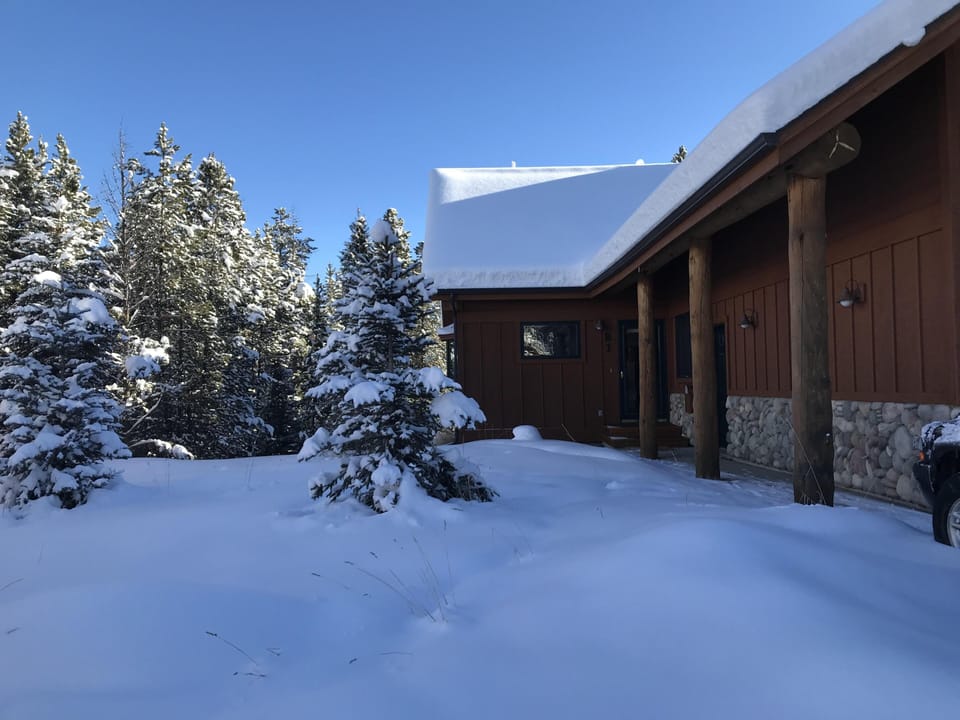 Front door on a powder day!