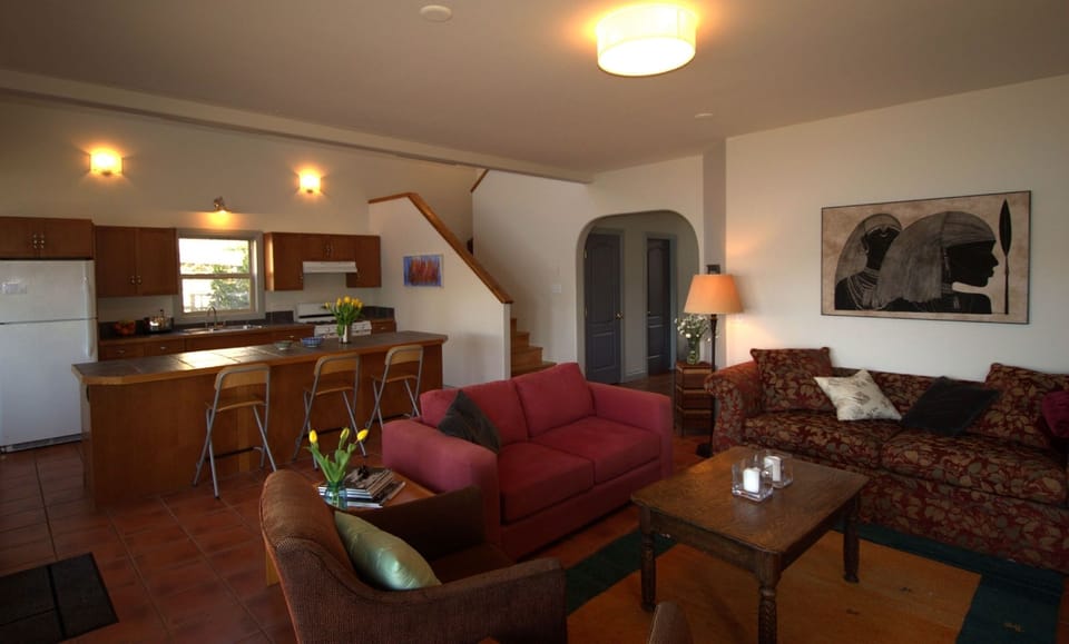 Living room and open concept Kitchen