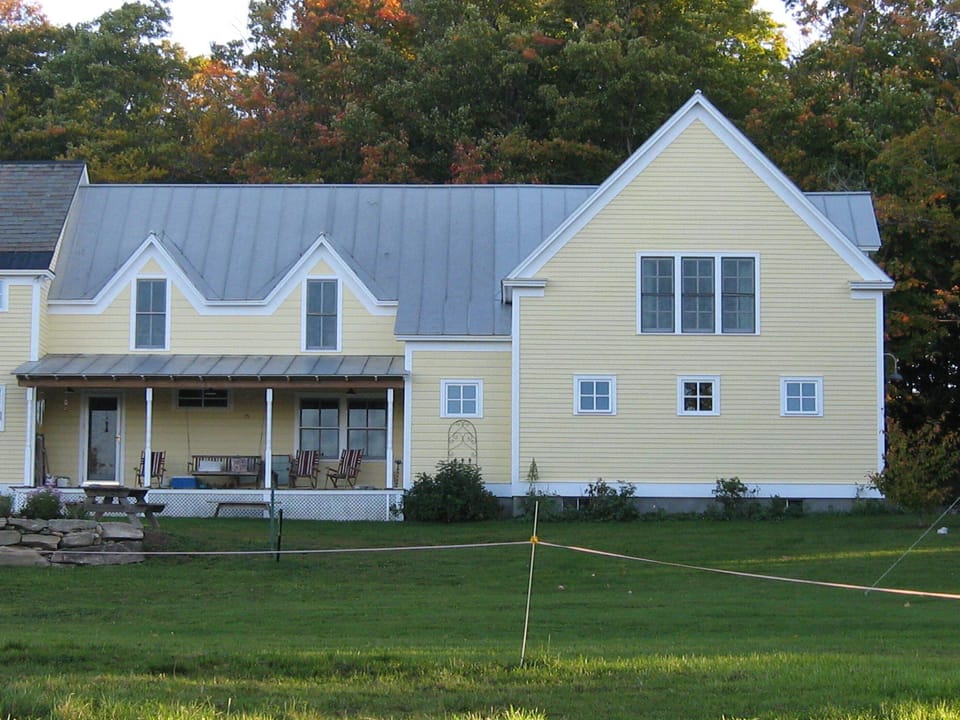 Apartment's 3 large windows offer a view of Killington and the Green Mountains.