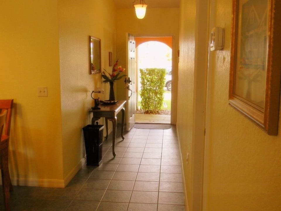 Villa entrance and hall way