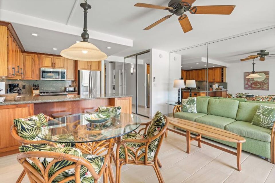 Living room and kitchen