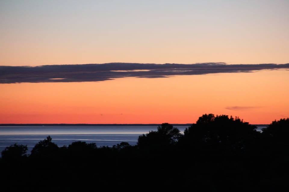 The view from the back deck