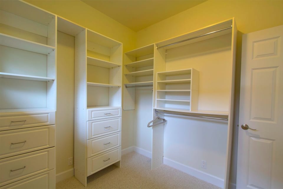 Master bedroom with walk-in closet