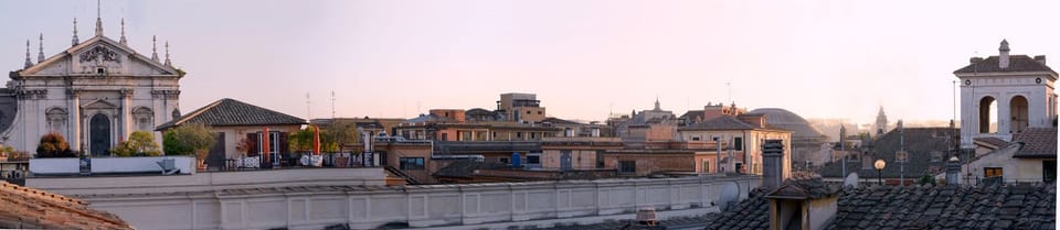 the view over the roman roofs