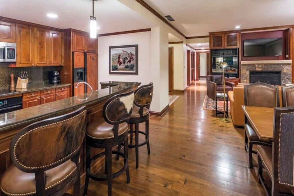 Gourmet kitchen with necessary cooking utensils