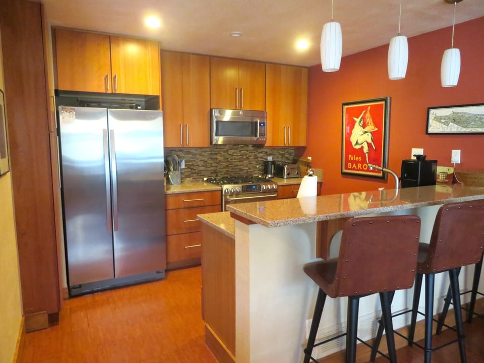 Kitchen with GE Profile Convection Oven
