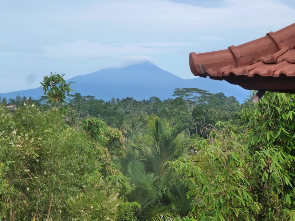 Volcanoes in the distance