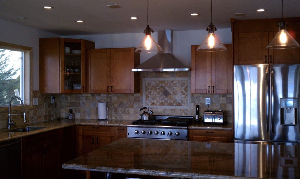 Gourmet Kitchen with 36" Stove and Stainless Steel Appliances