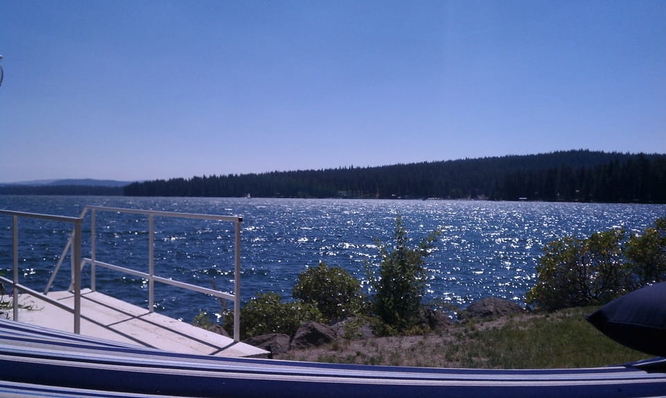 View from Hammock, House is 50ft to the shore!