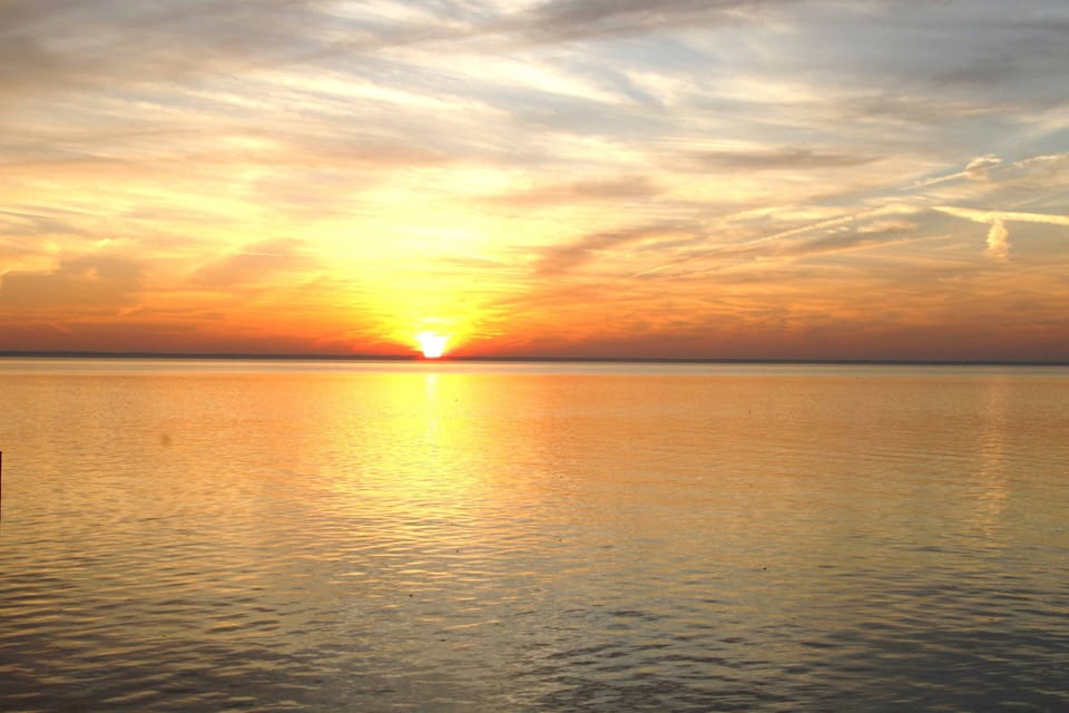 Typical sunset view from dock or deck
