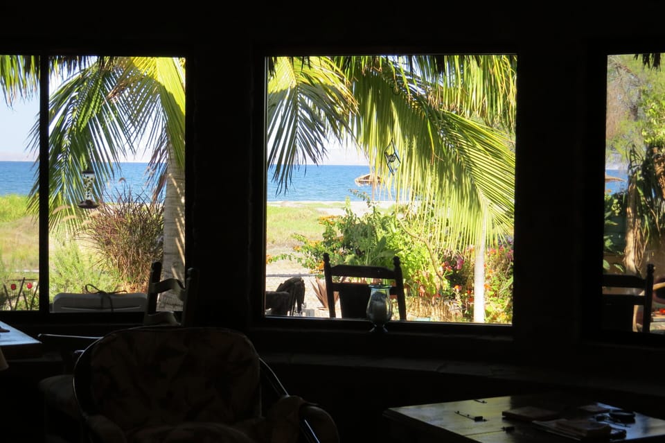 view from living room of the beach