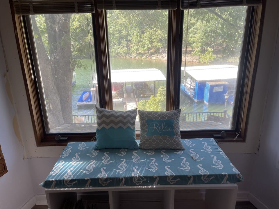 Great view from the Master.  (window is currently being replaced in this photo)