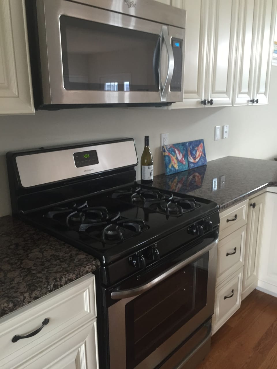 Stove and countertop
