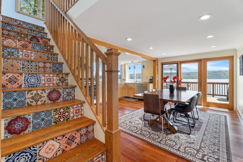 These stair stickers are from etsy. I love them.