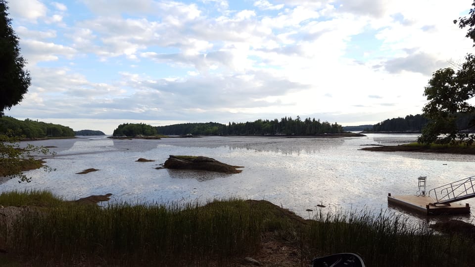 Low tide...7-9 foot tides. 
