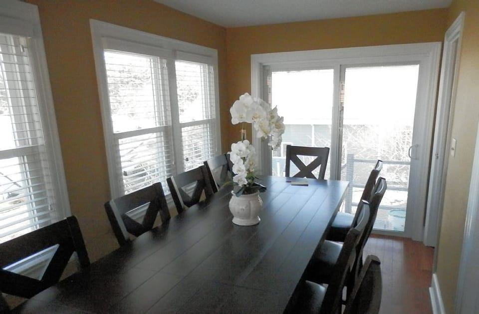 main floor dining area overlooking Pontoosuc Lake 