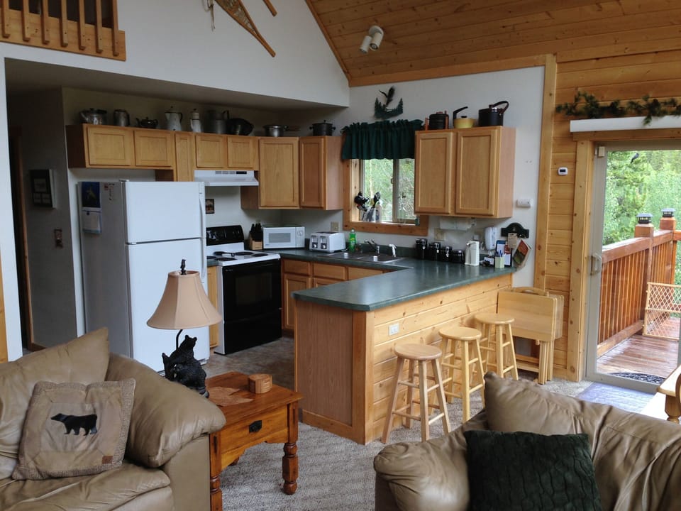 Spacious open kitchen.