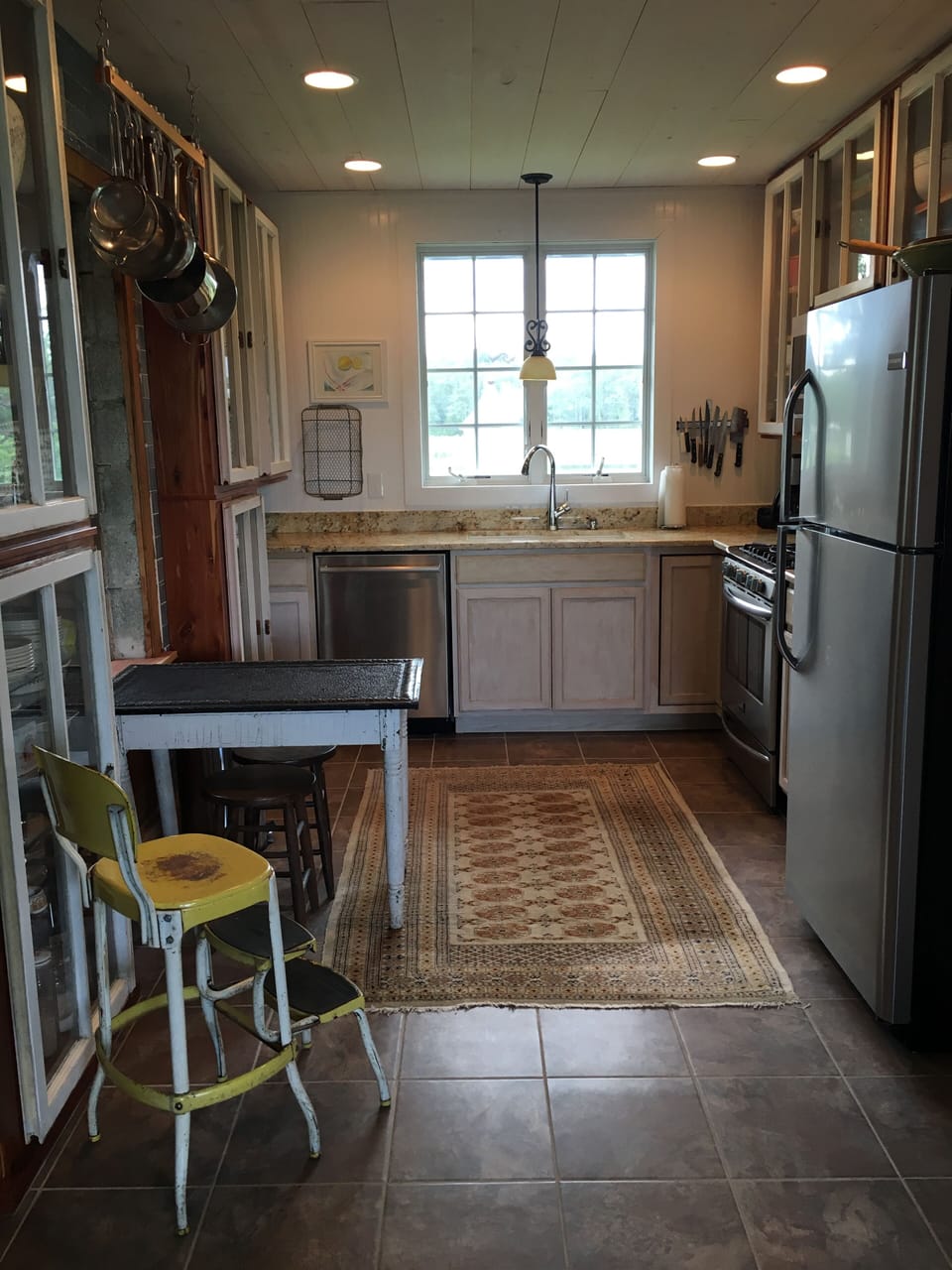 Newly renovated kitchen with stainless appliances