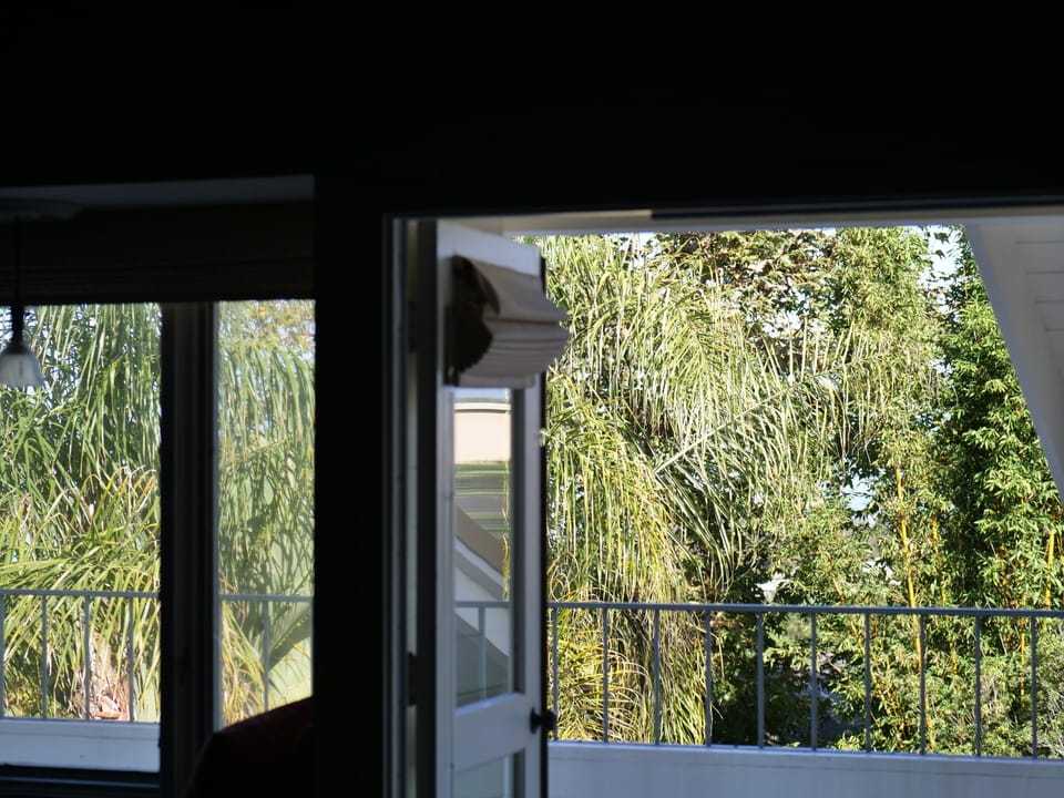 From Master Bedroom looking over balcony.