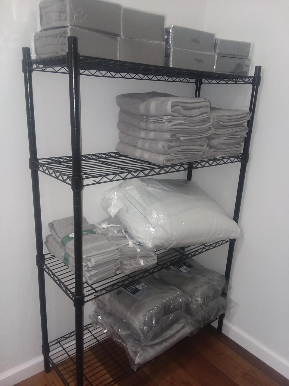 I have plenty of towels, sheets, and blankets