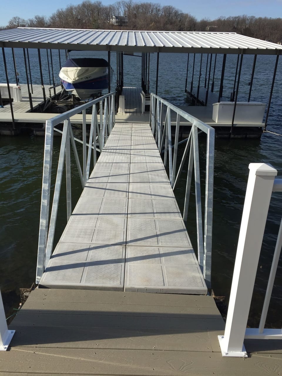 New ramp to dock.