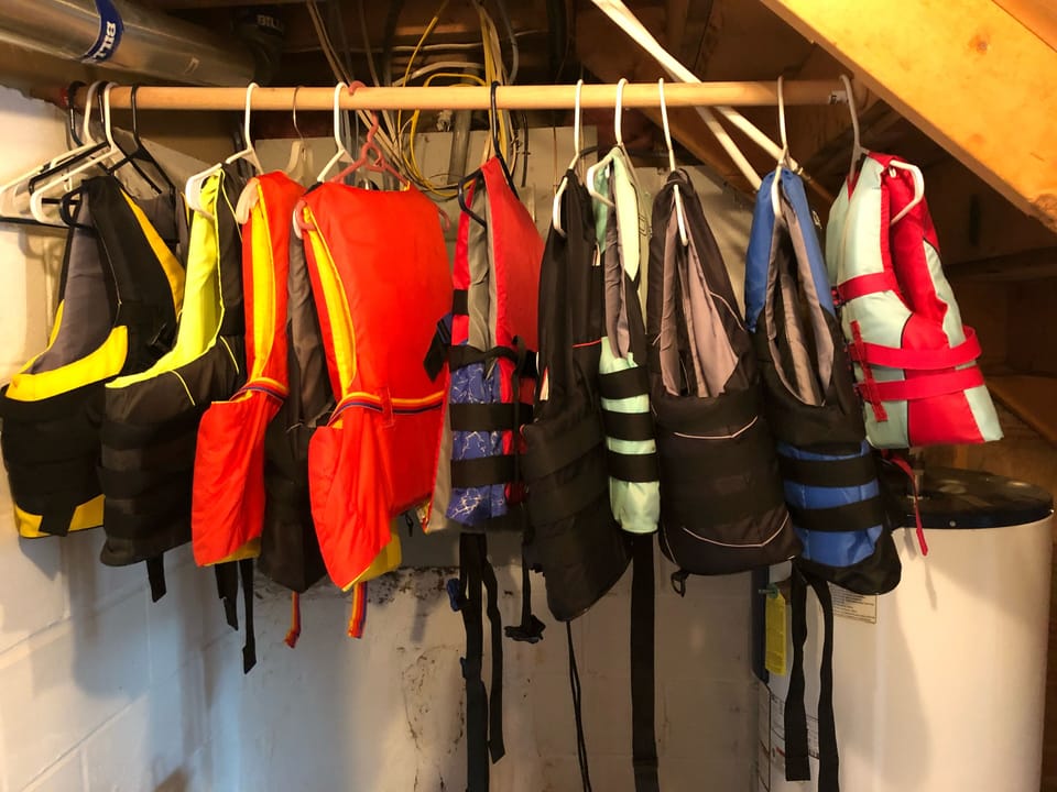 Plenty of life jackets provided for your use. 