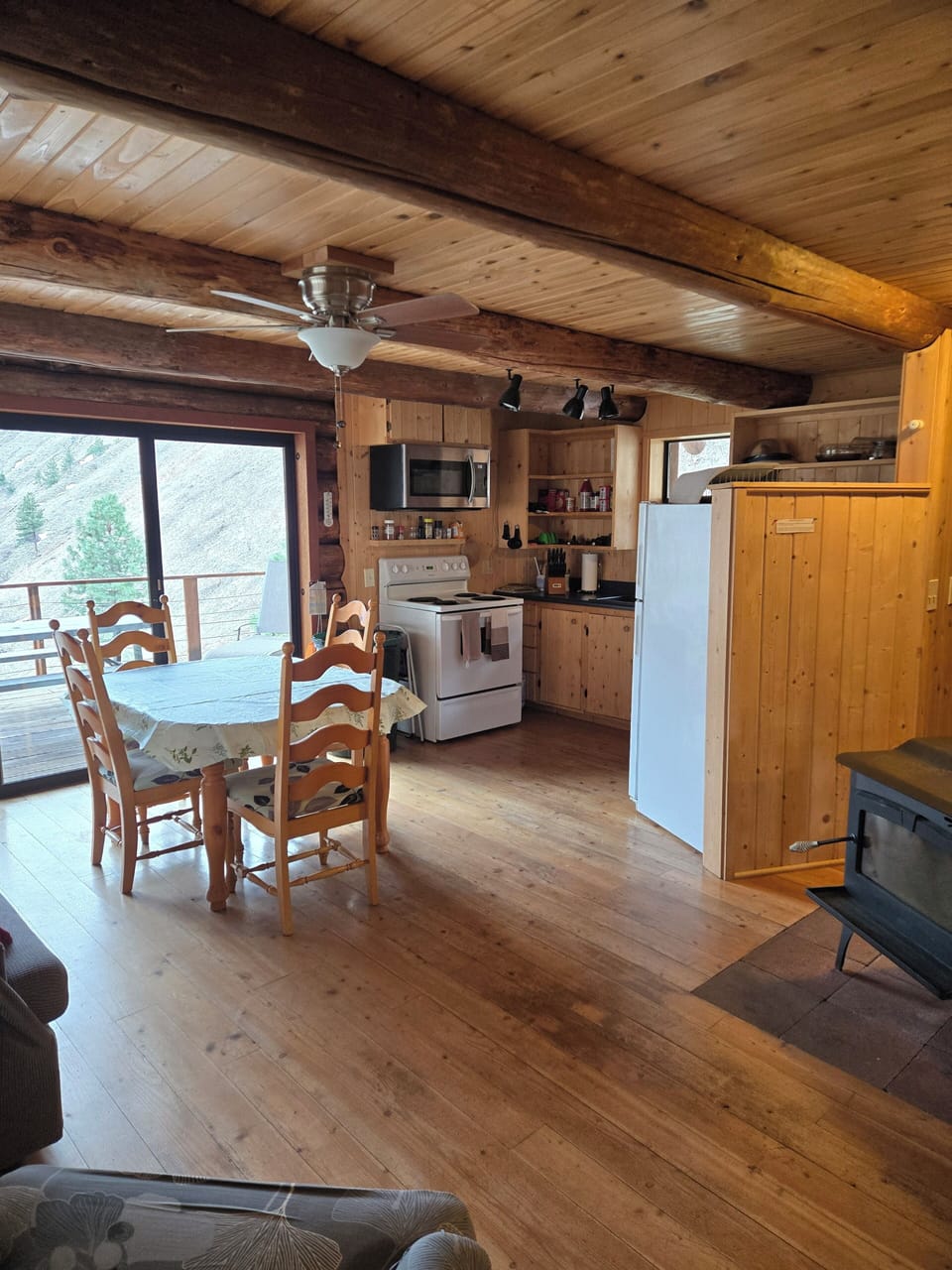 front door looking into kitchen